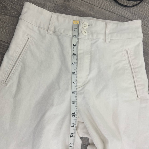 Quince Women’s White Cargo Pants | High Rise Utility Style | Size 26 - Picture 13 of 15